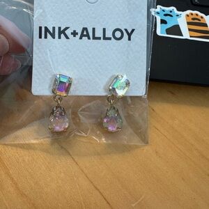 INK + ALLOY  Iridescent Drop Earrings
